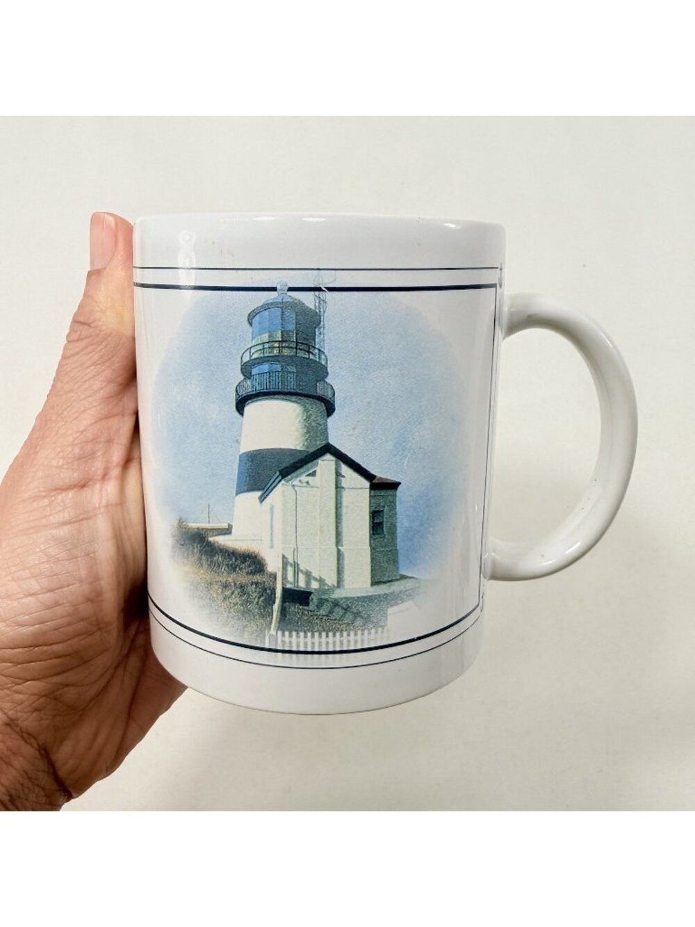 Vintage Otagiri Hamilton Mug Cape Disappointment Howard Koslow Art Lighthouse